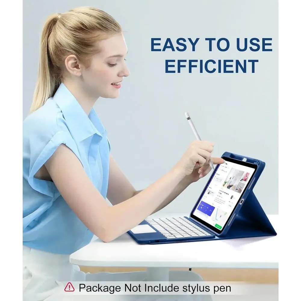 Harvopu Compatible For IPad 11th 10th Generation Case With Keyboard, Folio Cover